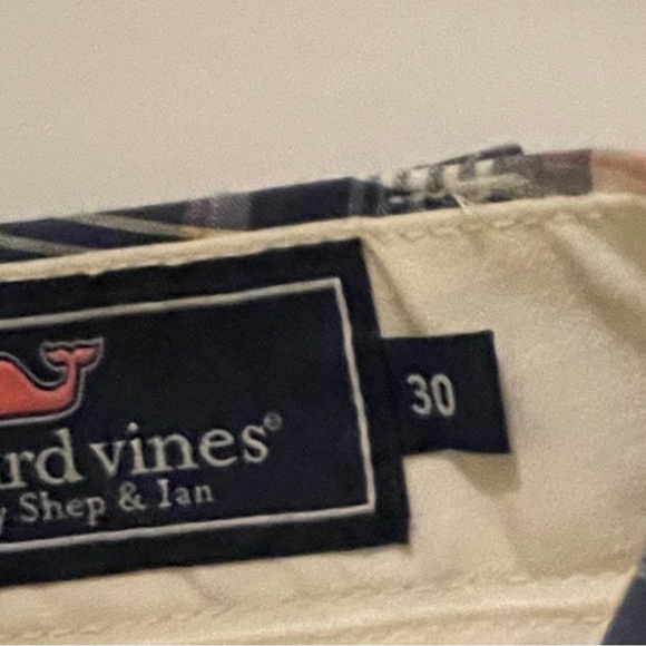 Men’s Pink And Blue Plaid Vineyard Vines Shorts Size 30 - Picture 5 of 8
